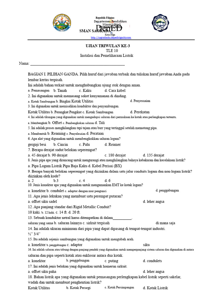 Ujian Kuartal Ke-3 | PDF