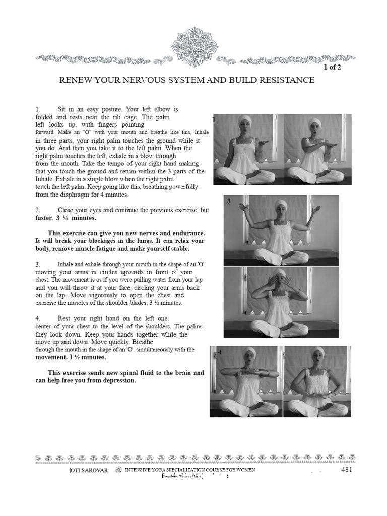 Kriya Renew Your Nervous System and Build Stamina. | PDF | Breathing ...