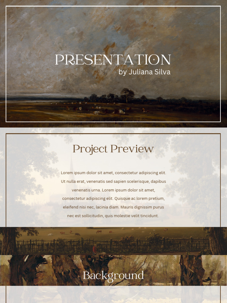 Brown and White Painting Illustration Presentation | PDF