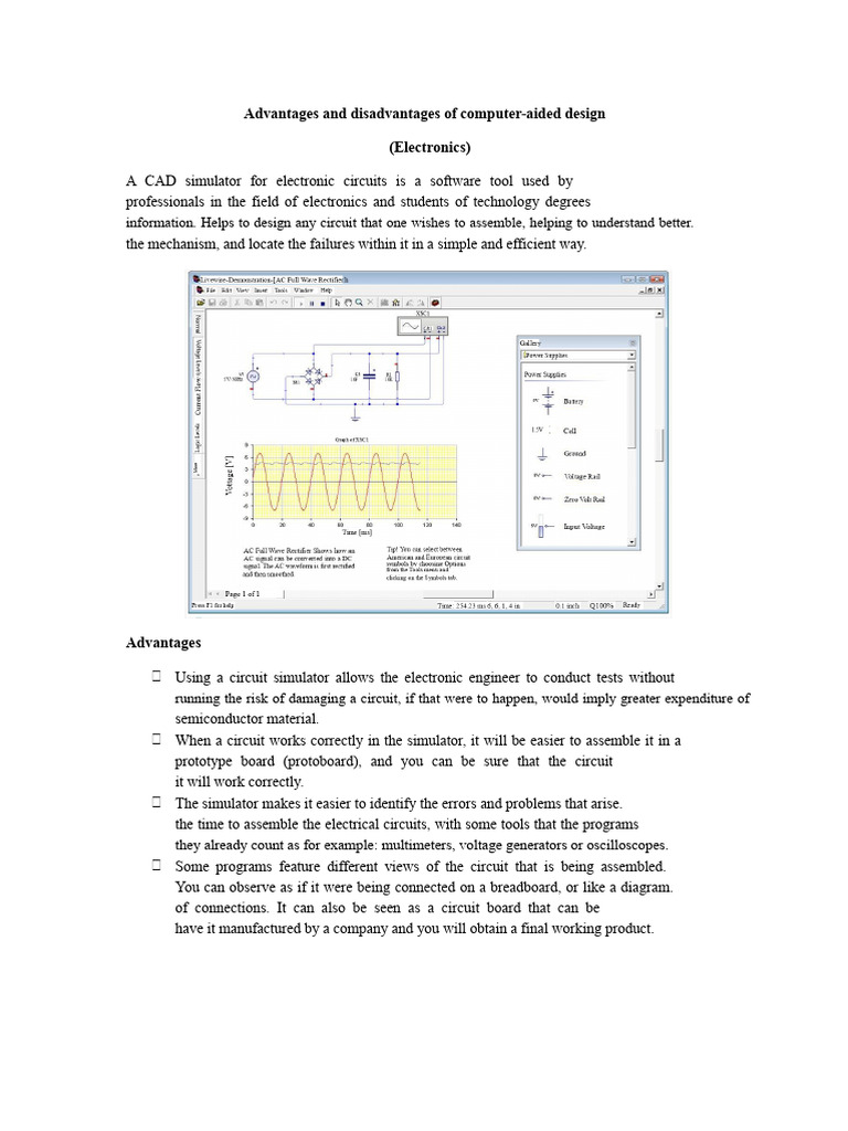 CAD in Electronics: Pros and Cons | PDF | Computer Aided Design ...
