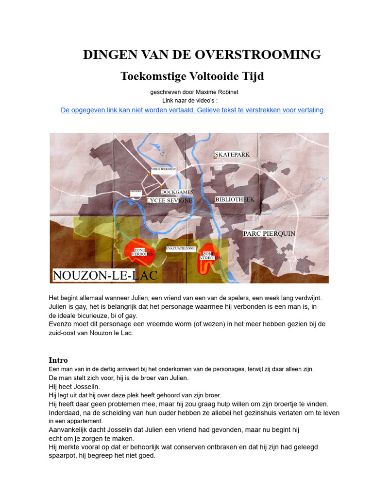 Dingen Van de Overstroming - Toekomstige Voltooid Tijd - Tekst | PDF