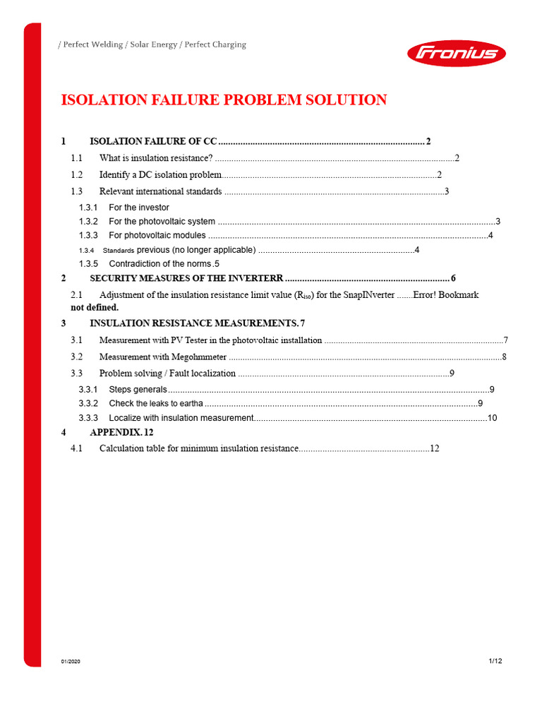 Isolation Measures | PDF | Photovoltaic System | Photovoltaics