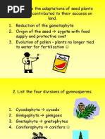 Adaption of Seed Plant