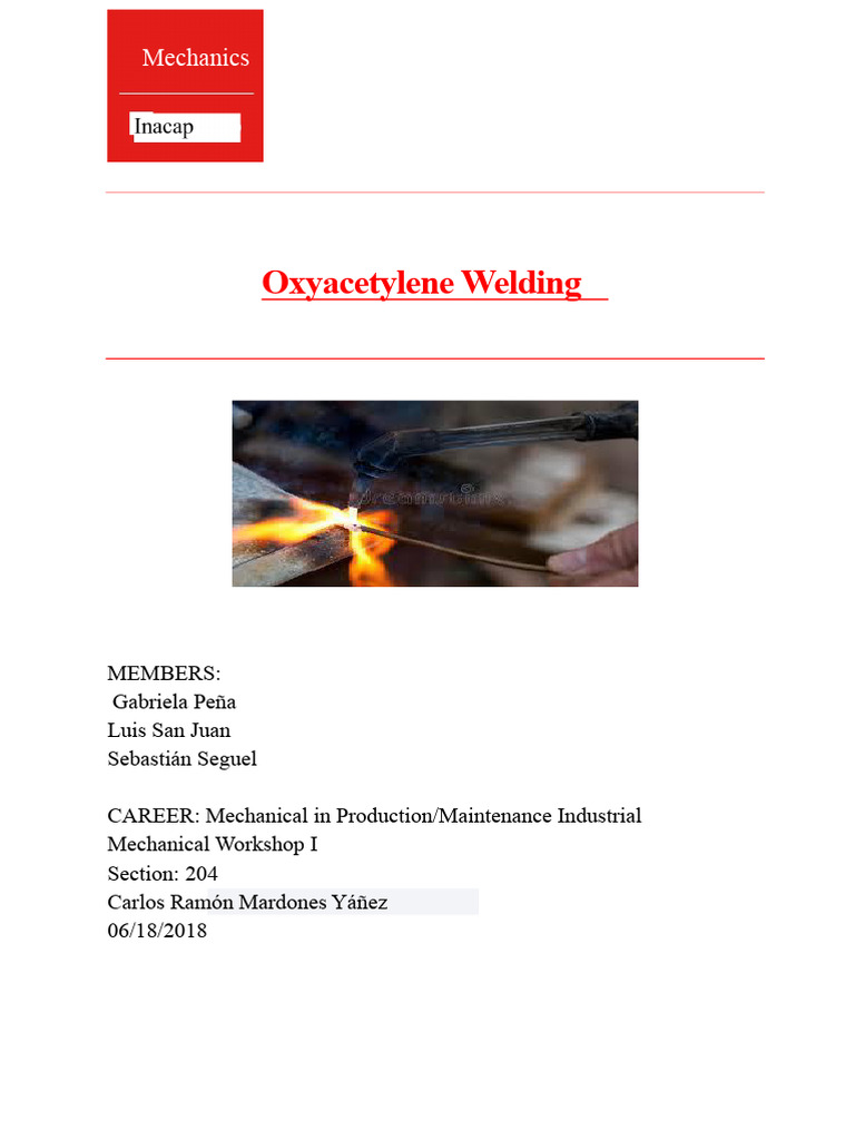 Oxyacetylene Welding | PDF | Welding | Construction