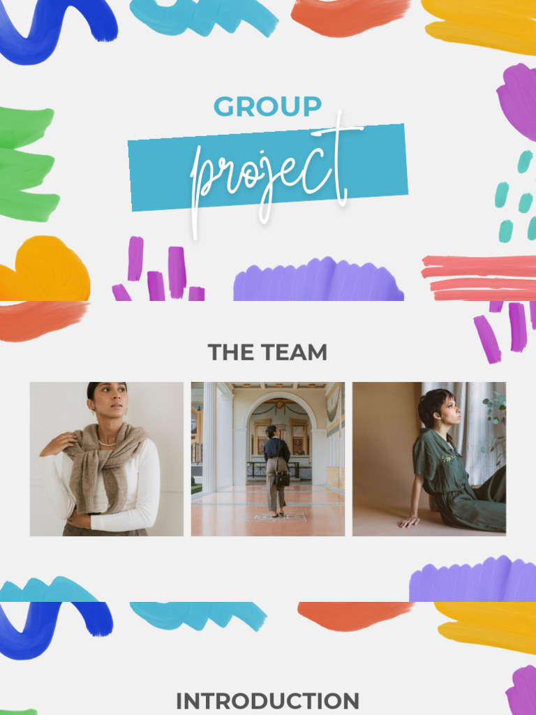 Colorful Modern Group Project Creative Presentation | PDF