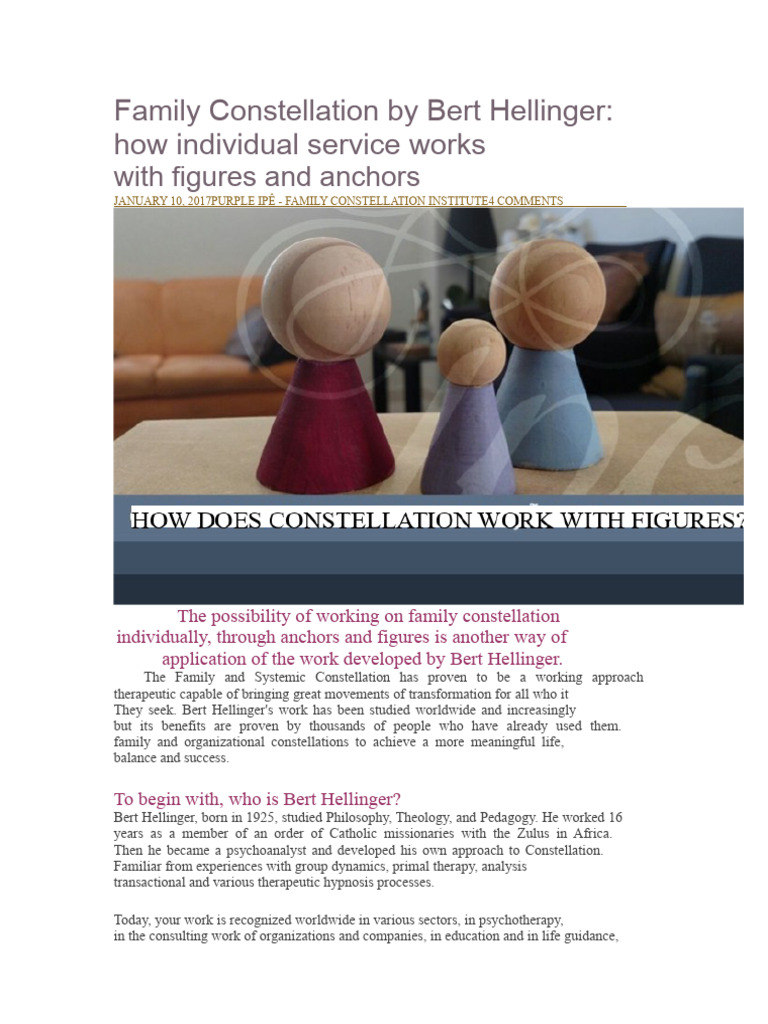 Individual Family Constellation Therapy | PDF | Psychotherapy | Cognition