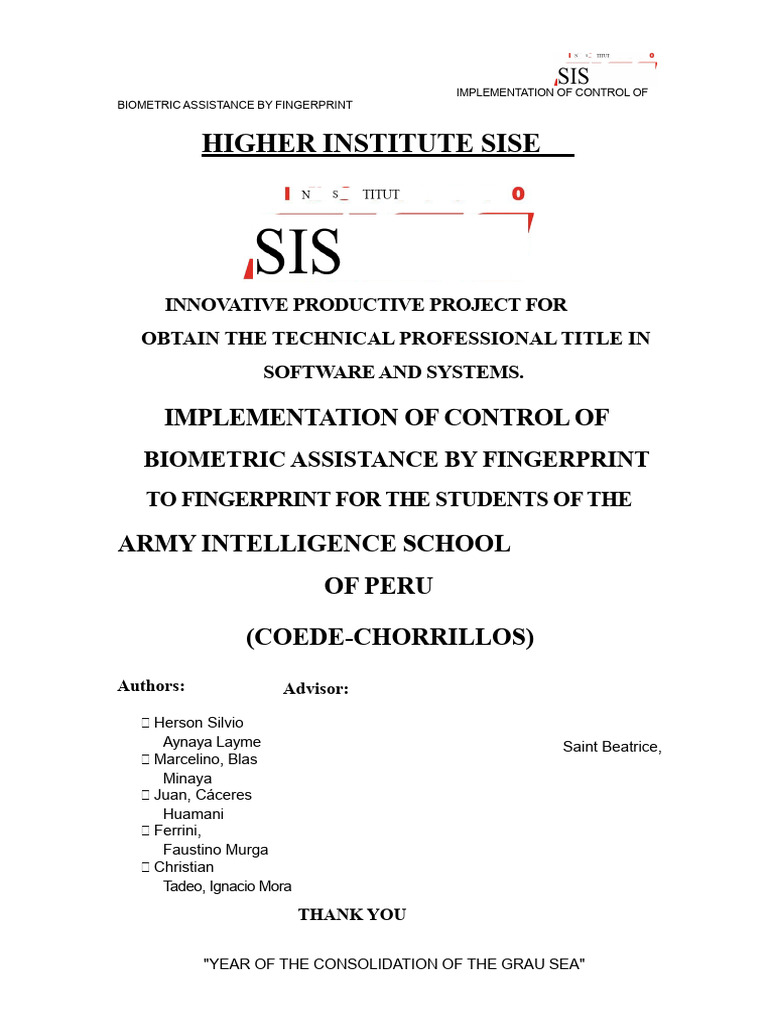 Biometric Attendance Control System | PDF | Biometrics | Access Control