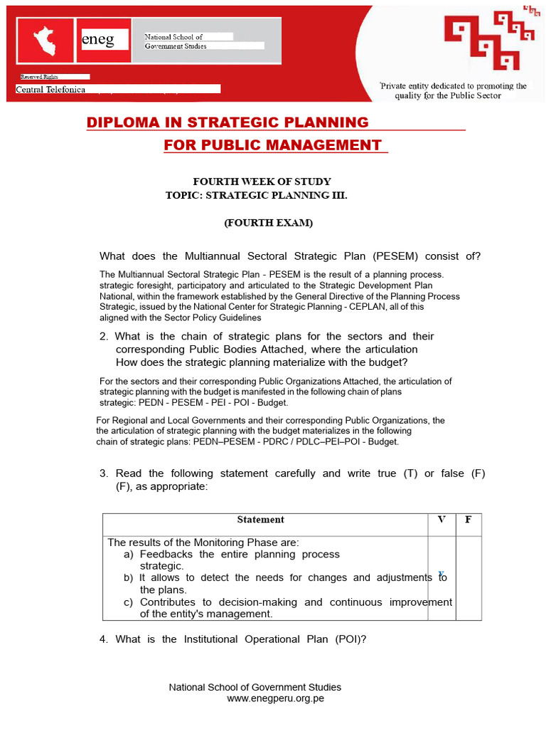 Strategic Planning for Public Management | PDF | Strategic Planning | Goal