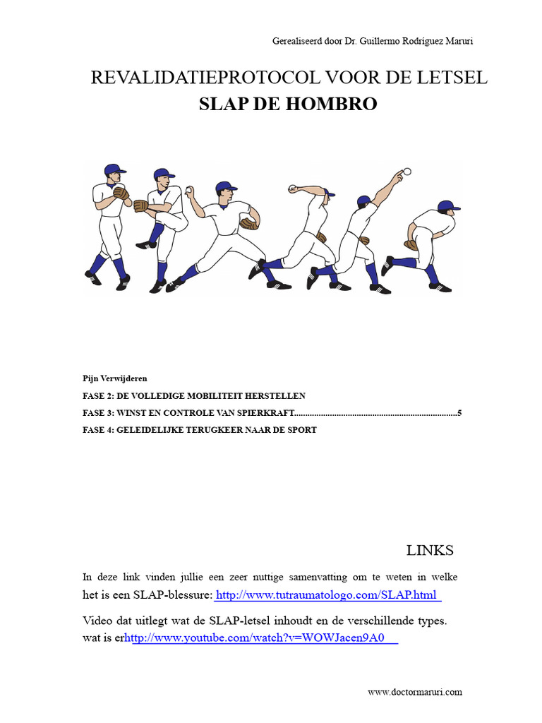 Rehabilitatie SLAP | PDF