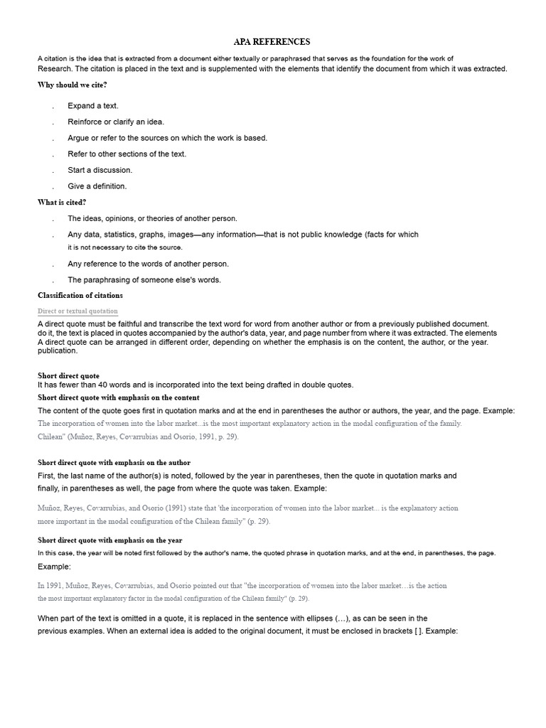 Apa References | PDF | Citation | Bracket