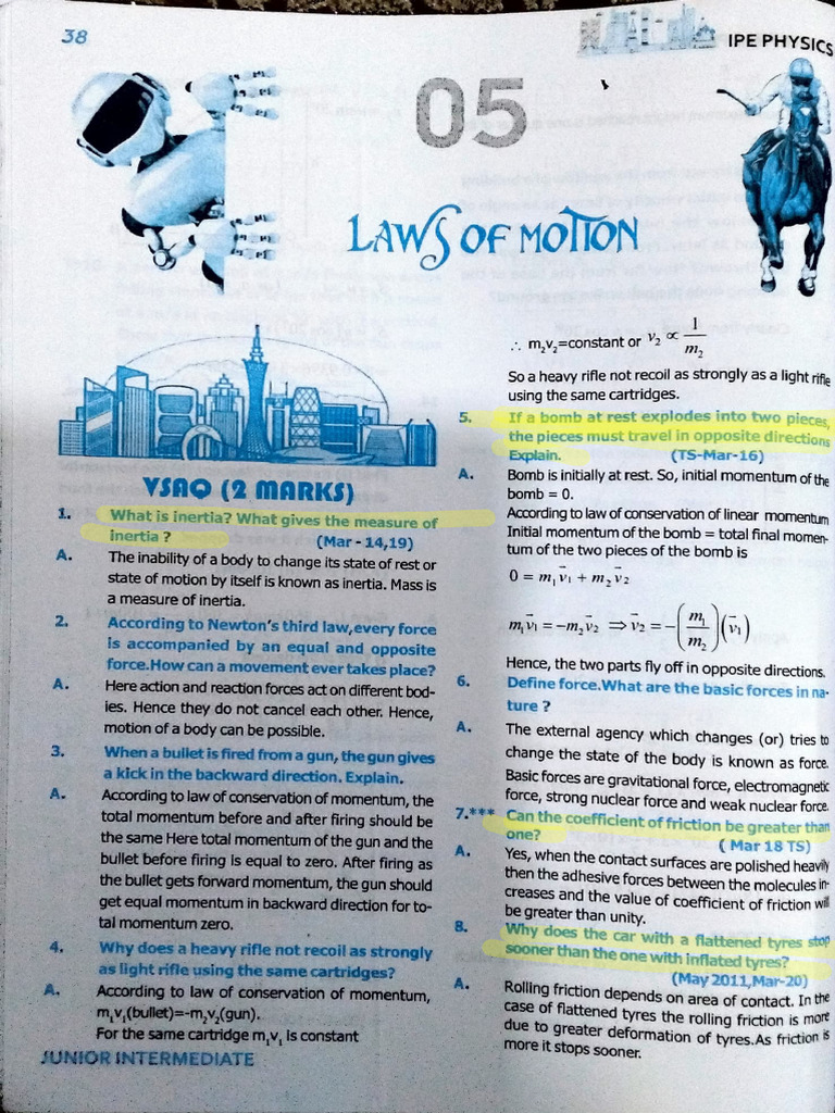 Laws of Motion and Inertia Explained | PDF | Collision | Force