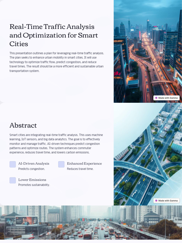 Smart Cities: Real-Time Traffic Optimization | PDF | Internet Of Things ...