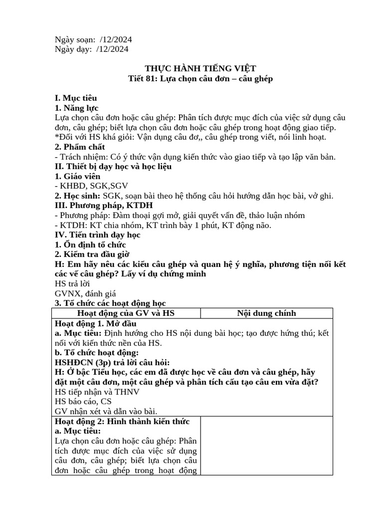 Tiết 81 THTV | PDF