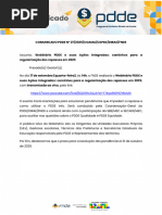Comunicado PDDE N. 11-2026 - Atualização Cadastral No PDDEWEB | PDF