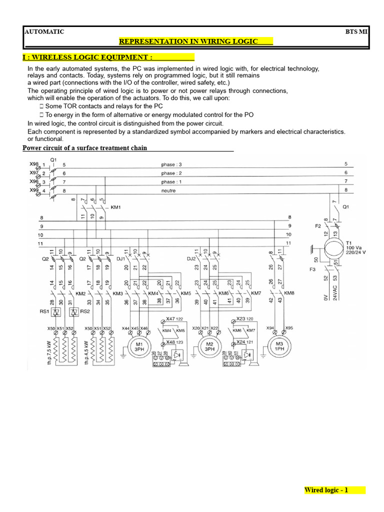 Wiring Logic Representation Guide | PDF | Relay | Switch