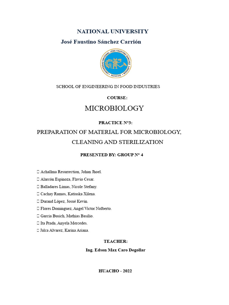 Microbiology Sterilization Techniques Guide | PDF | Sterilization ...