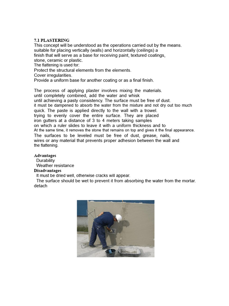 Plastering Techniques and Tools Guide | PDF | Plaster | Lime (Material)