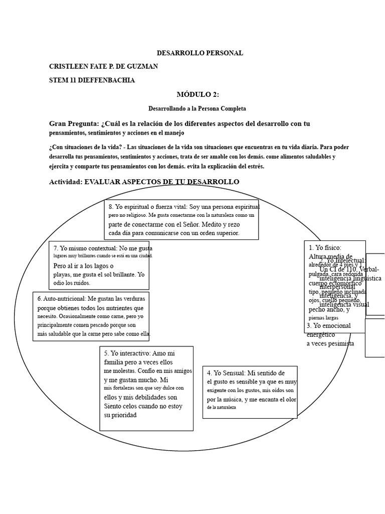 Evaluación del Desarrollo Personal en Adolescentes | PDF | Adultos ...