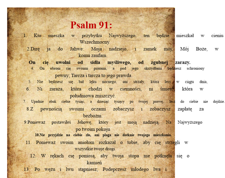 Psalm 91 | PDF