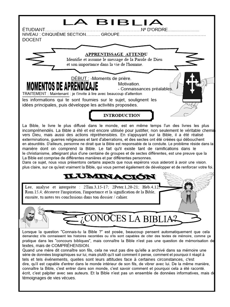 Comprendre la Bible et ses messages | PDF | Livre de la Révélation | Bible
