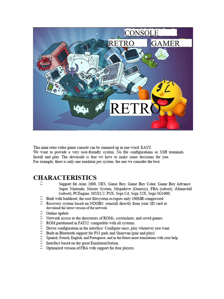 Easy Retro Gaming Console Setup Guide | PDF | Home Video Game Consoles ...