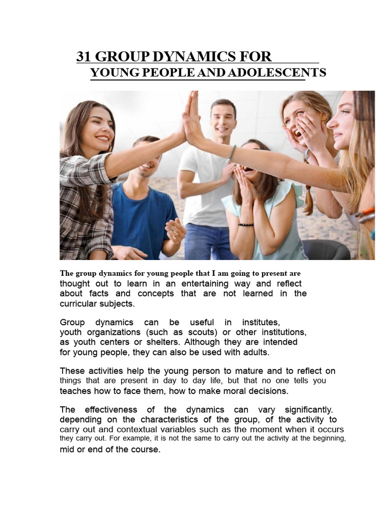 Engaging Group Dynamics for Youth | PDF | Nonverbal Communication ...