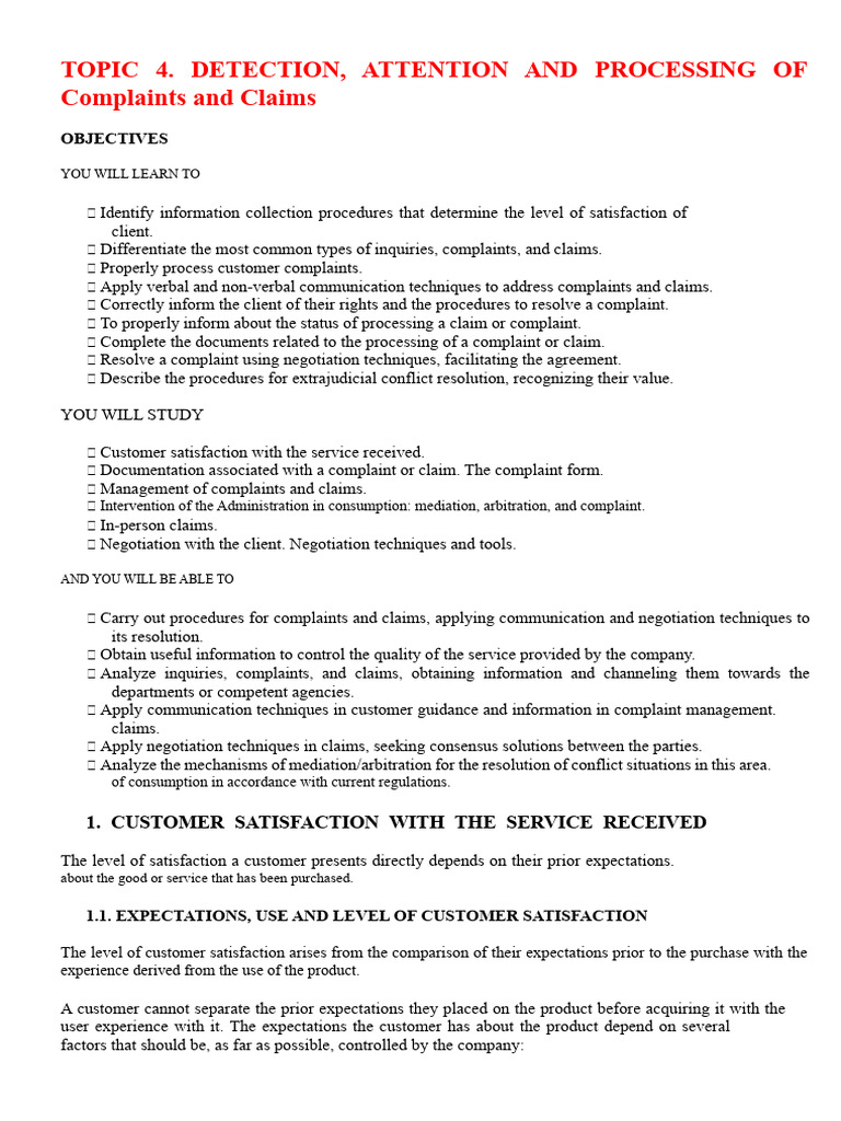 Managing Customer Complaints Effectively | PDF | Negotiation | Mediation