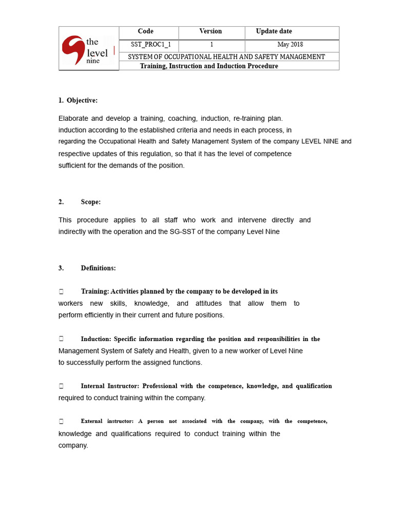 Occupational Health & Safety Training Guide | PDF | Occupational Safety ...