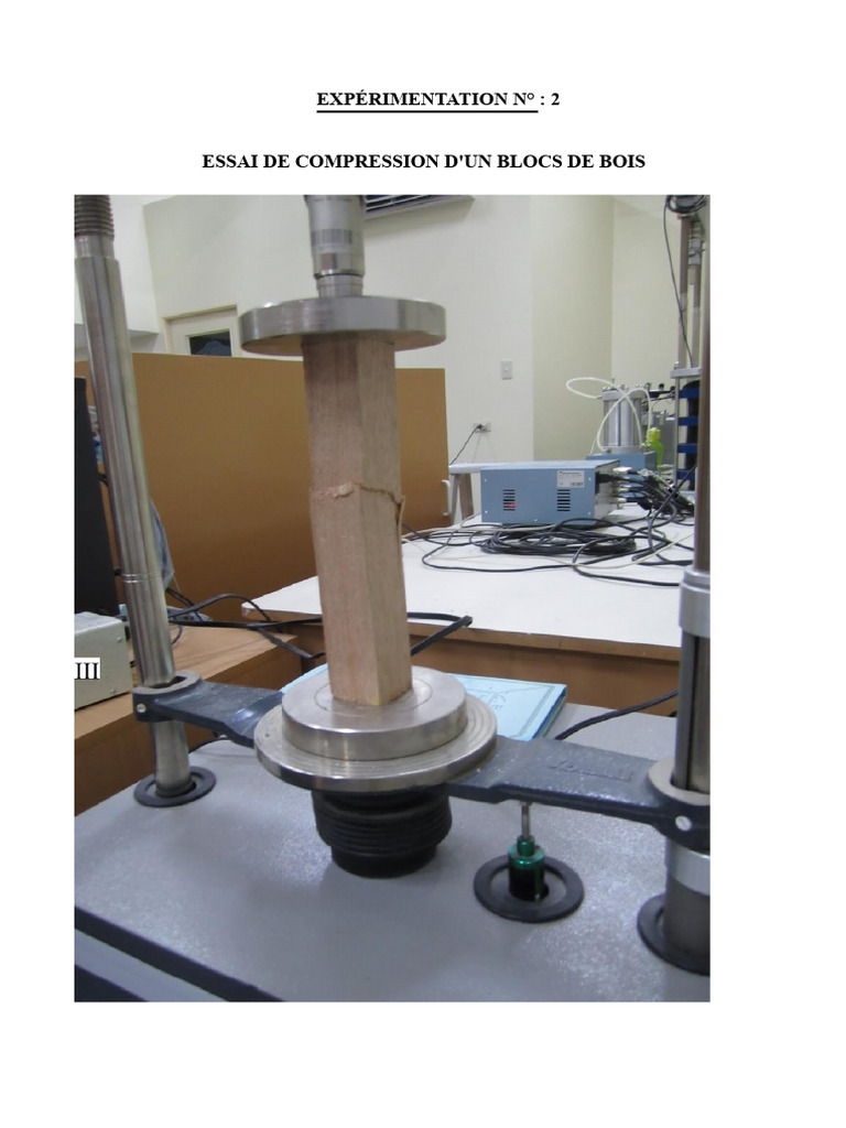 Test de Compression du Bois: Méthodologie et Résultats | PDF ...
