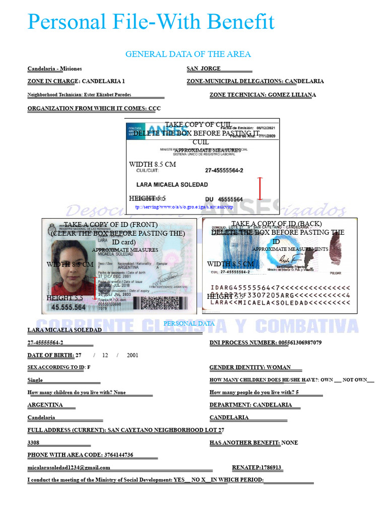 Personal File with Benefits Overview | PDF