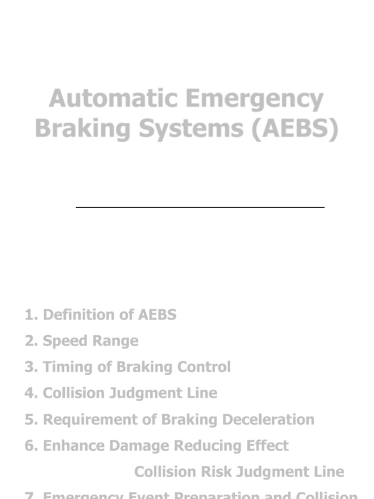 AEBS-02-08 (J) Explanation of Japanese Guideline | PDF | Traffic ...