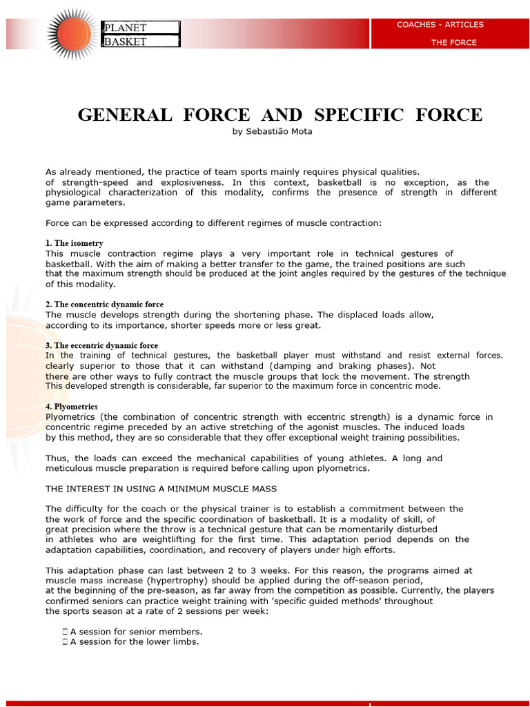 Strength Training for Basketball Athletes | PDF | Strength Training ...