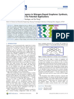 Review On Recent Progress in Nitrogen-Doped Graphene Synthesis, Characterization, and Its Potential Applications