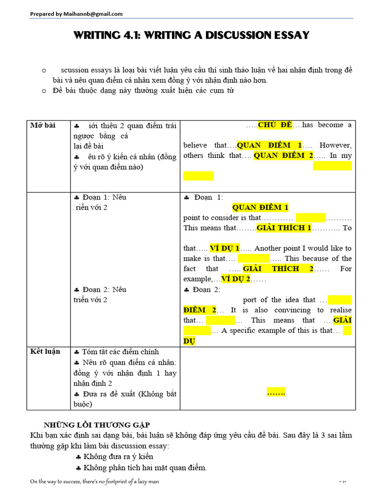Writing a Discussion Essay Guide | PDF | Zoo