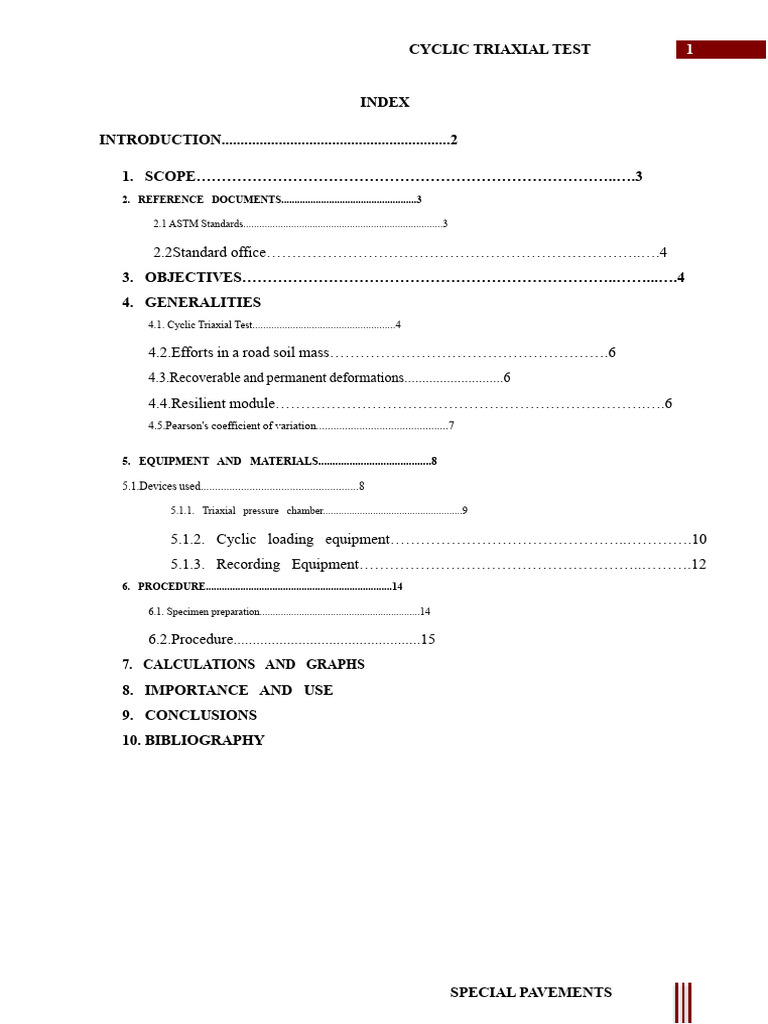 Cyclic Triaxial Test for Pavements | PDF | Deformation (Engineering ...