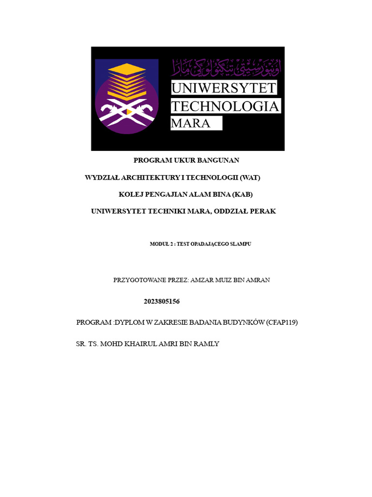 Test Opadu Bst110 | PDF