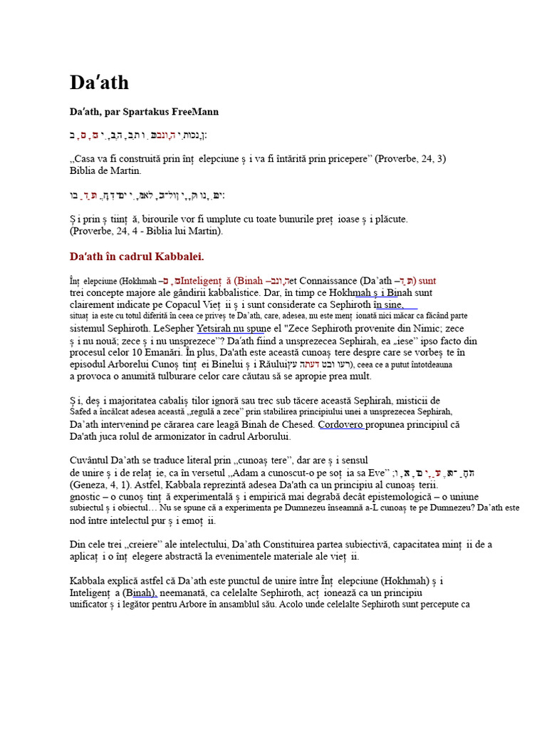 Da'ath | PDF