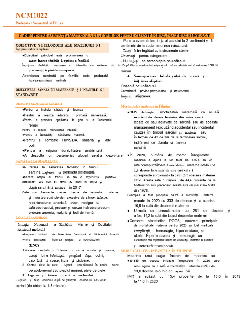 MCN Lec - Semestrul 2 | PDF