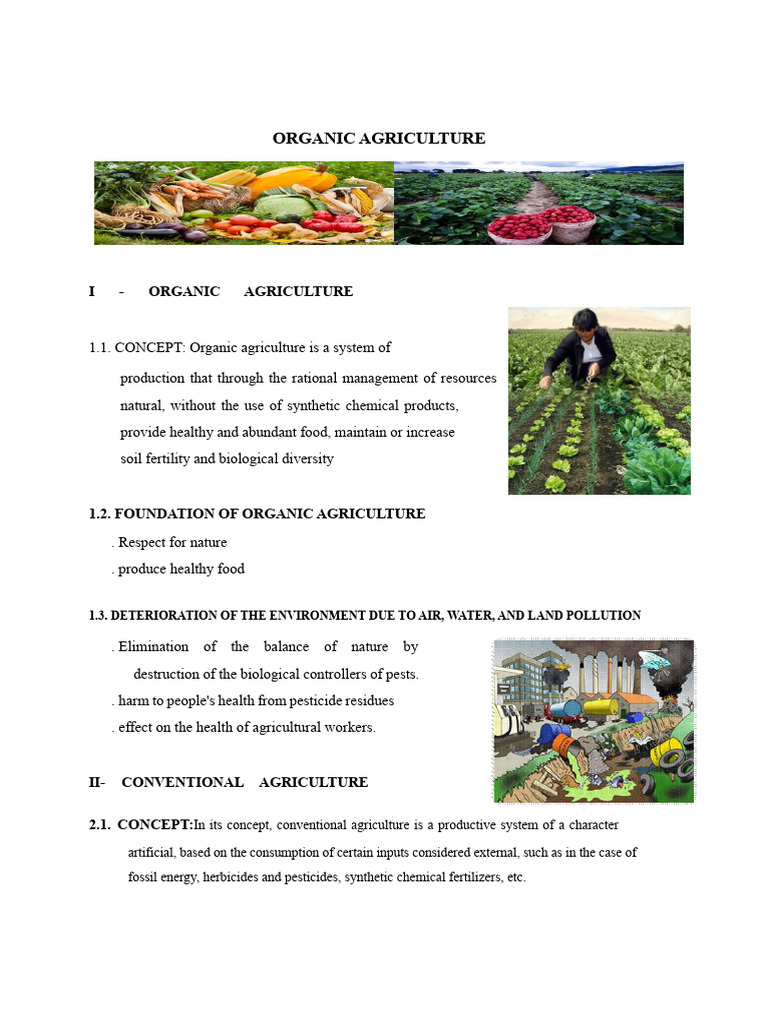Organic Agriculture-1 | PDF | Agriculture | Organic Farming