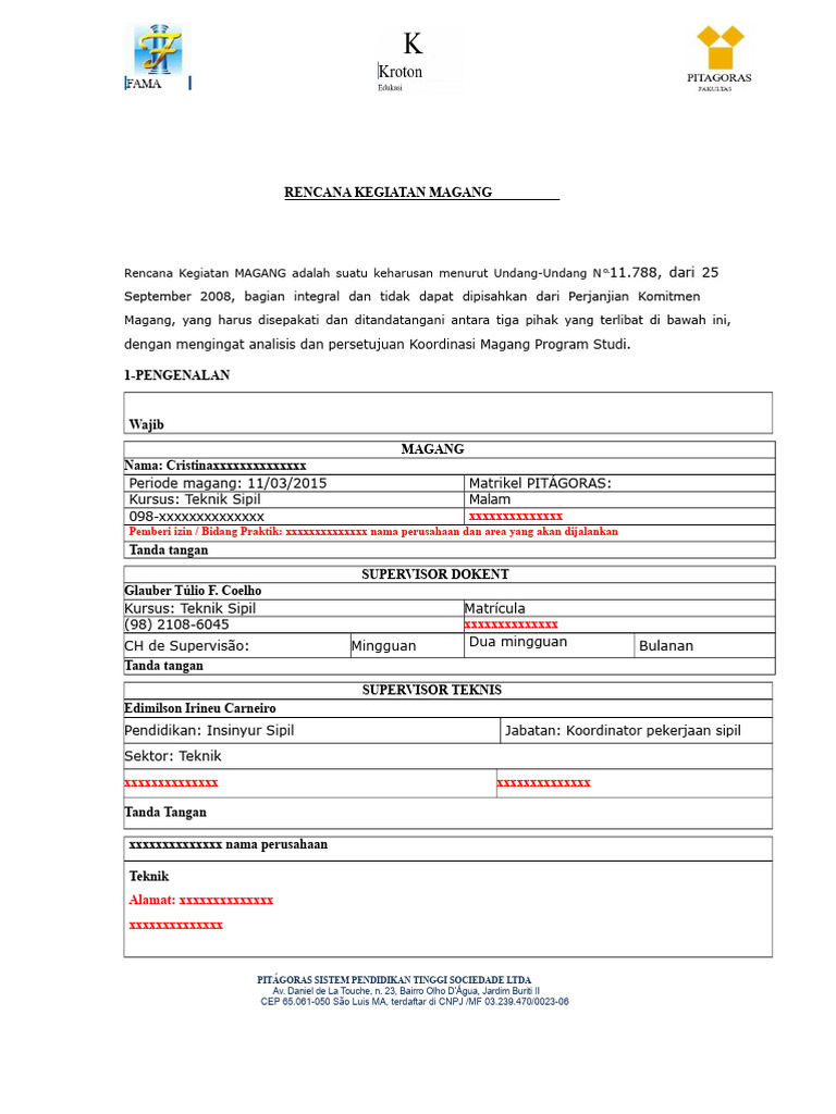 Rencana Kegiatan Cris | PDF