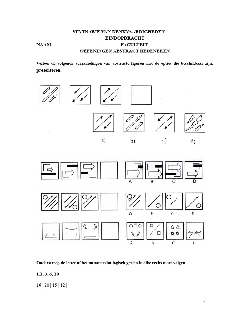 Abstract Redeneren, Leestekst Begrip en Problemen 1 | PDF