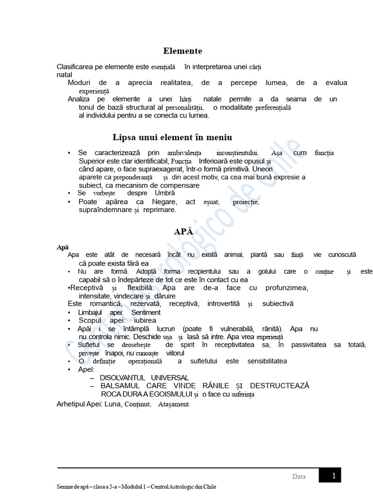 ELEMENTE. Apa | PDF
