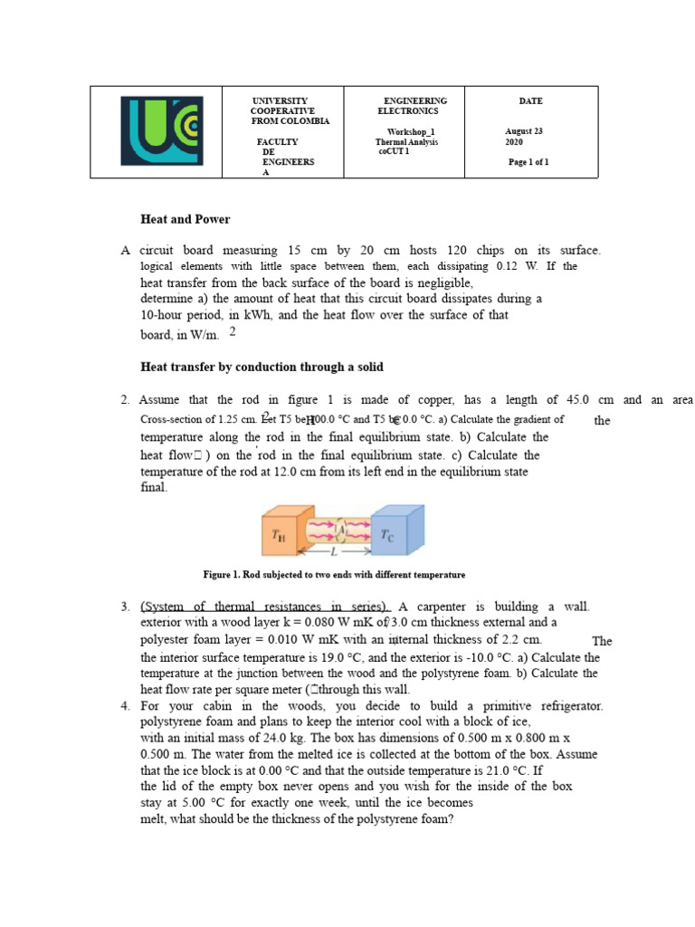 Workshop - 1 - Thermal - Analysis Solution | PDF | Heat Transfer | Heat