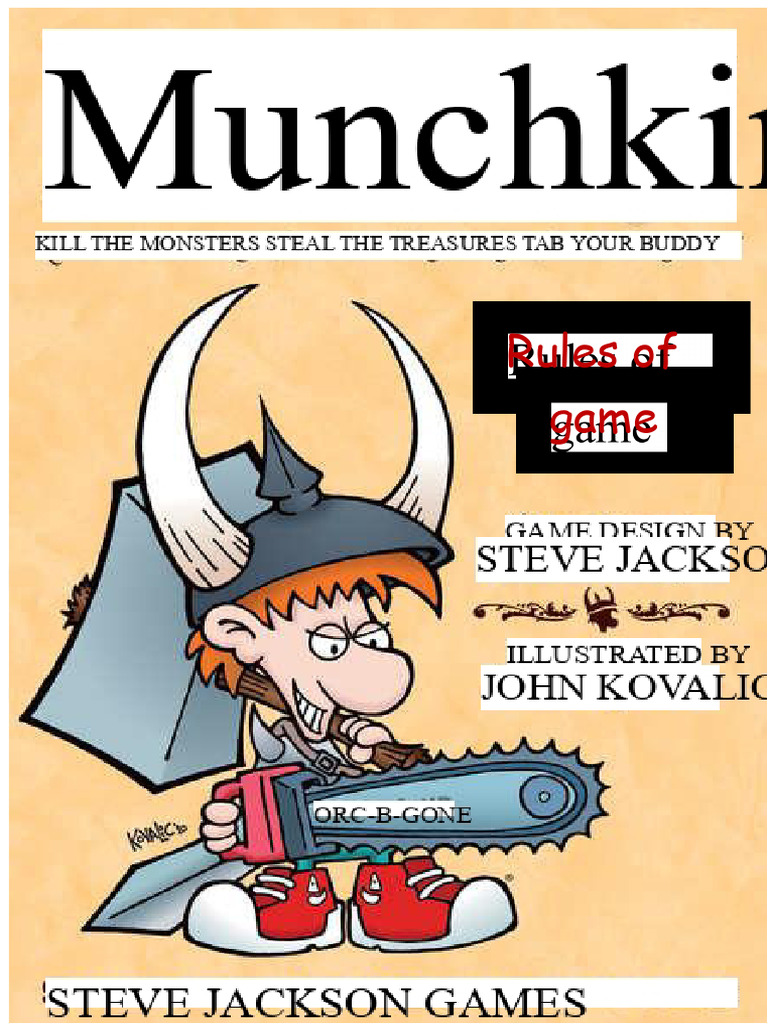 Simplified Munchkin Game Rules | PDF