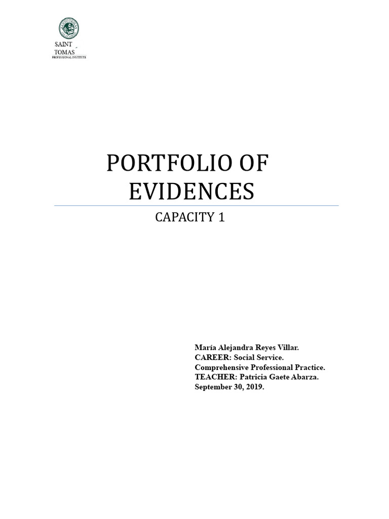 Evidence Portfolio 2019 | PDF | Mind | Psychology