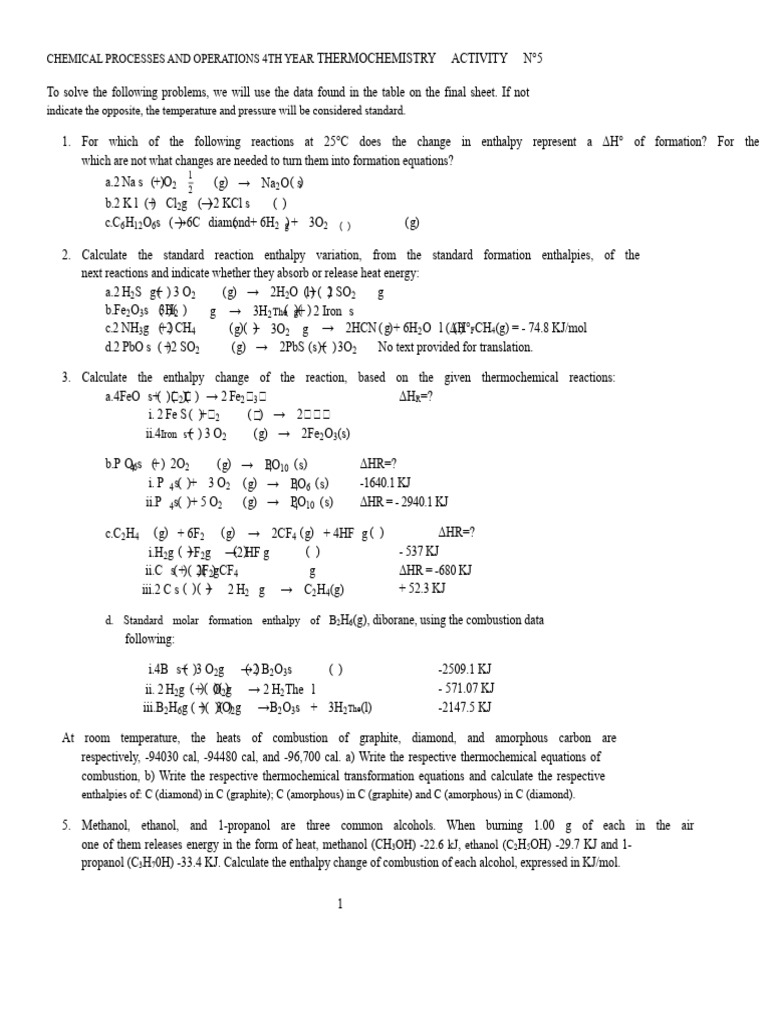 Processes Activity 5 | PDF | Glucose | Chemical Reactions