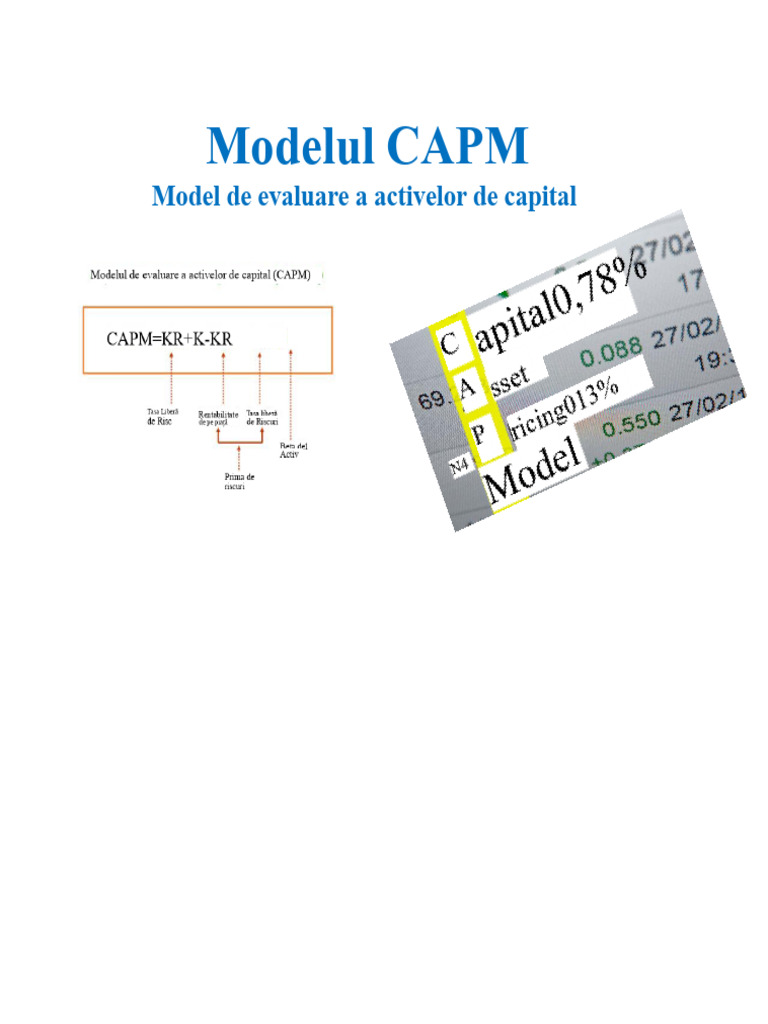 Modelul CAPM | PDF