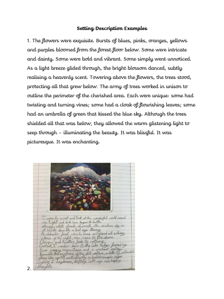 Vivid Setting and Opening Examples | PDF