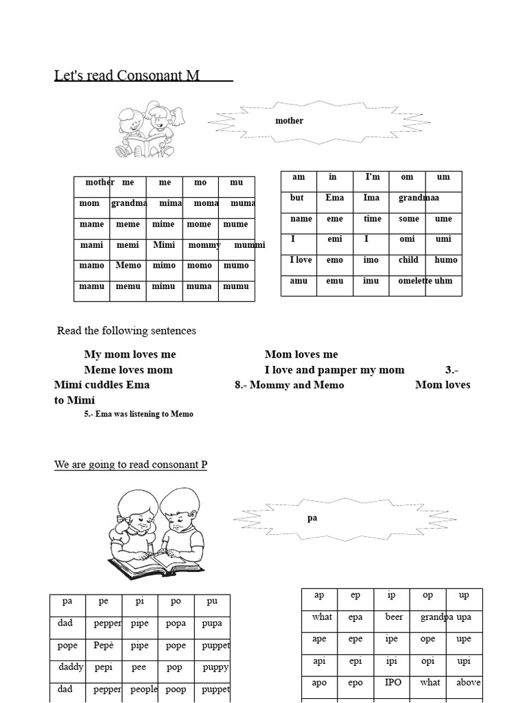 Consonant M, P, L, S | PDF