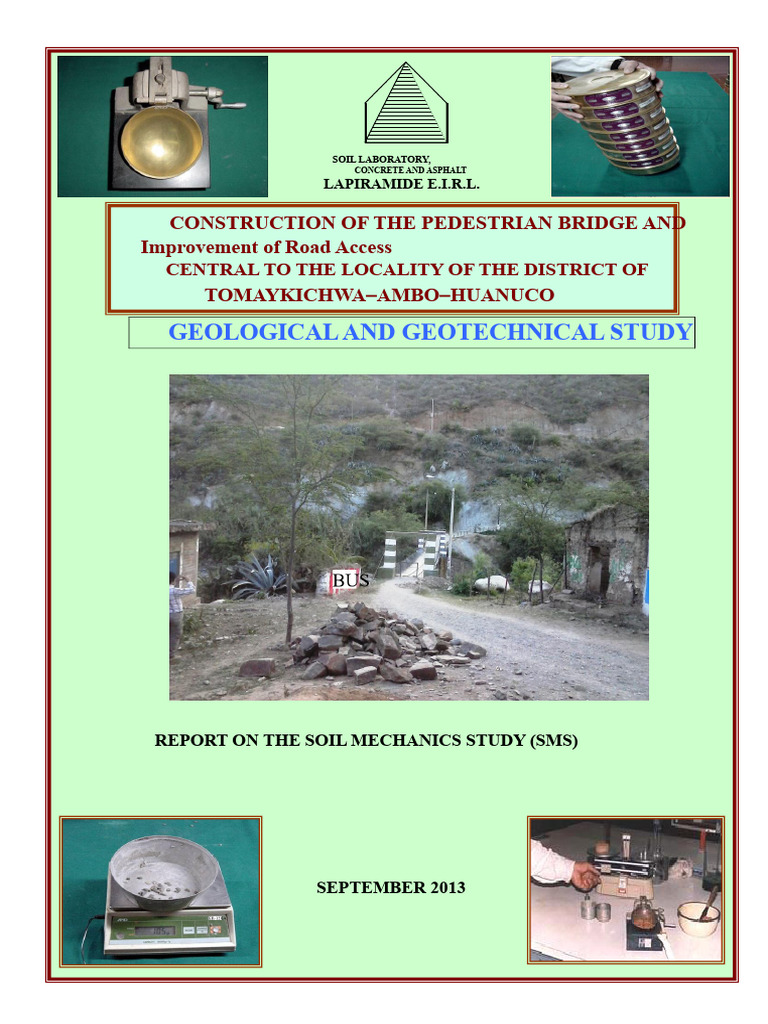 Geological and Geotechnical Study | PDF | Sandstone | Geology